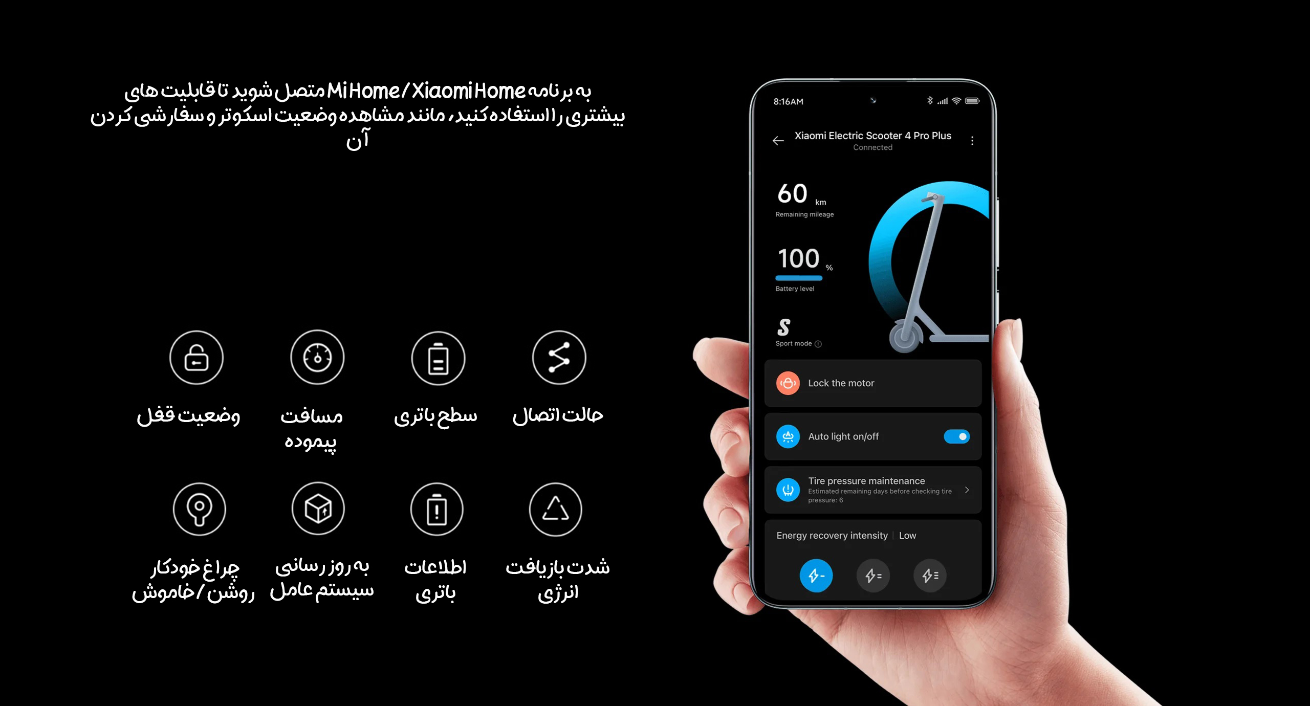 اسکوتر برقی شیائومی Pro 4 مدل DDHBC20NEB(2nd Gen)