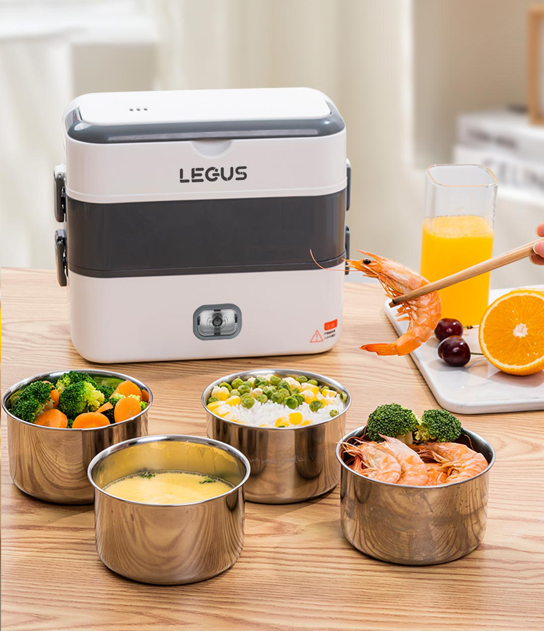ظرف نگهدارنده و گرم کننده غذا شیائومی LEGUS مدل LGS-628A