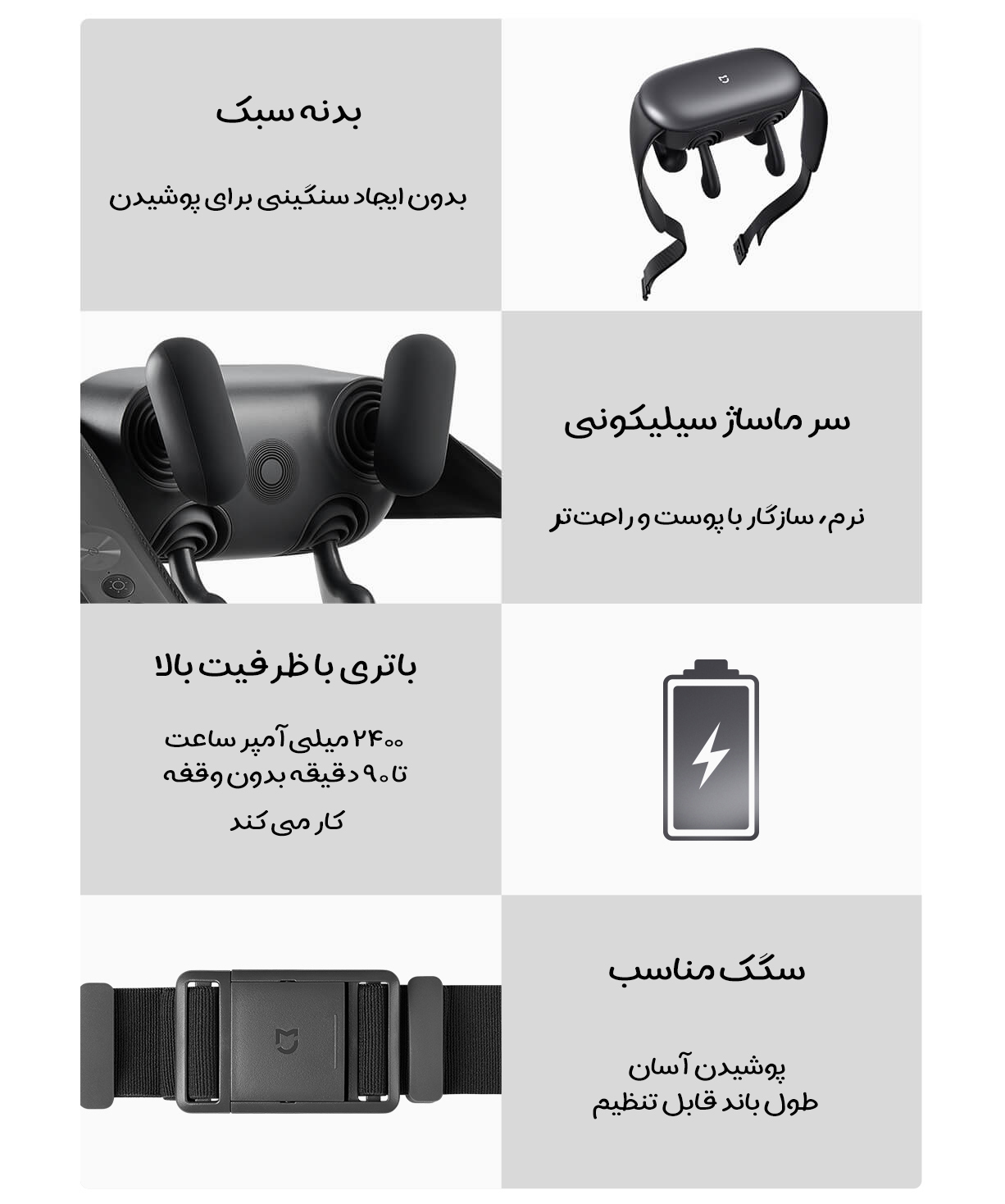 ماساژور شانه و گردن هوشمند شیائومی Mijia مدل MJJJAMY01YMYY