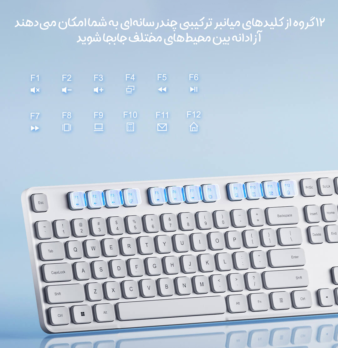 ست کیبورد و ماوس بی‌ سیم شیائومی Mi مدل WXJS03YM