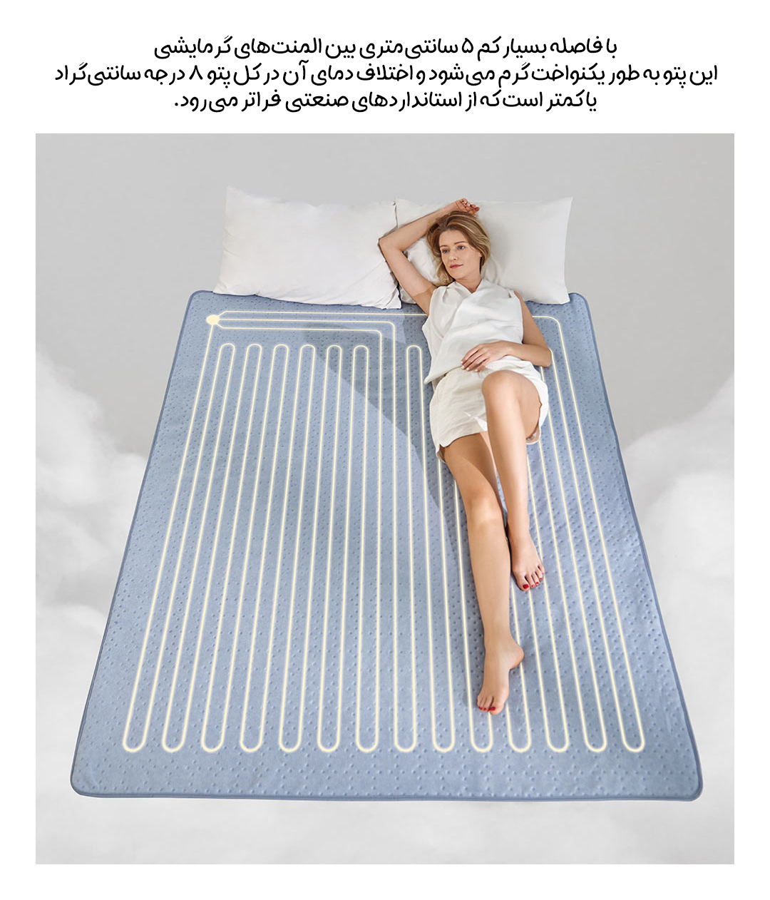 پتوی حرارتی شیائومی Qindao مدل GB4706.8 پتوی حرارتی شیائومی Qindao مدل GB4706.8