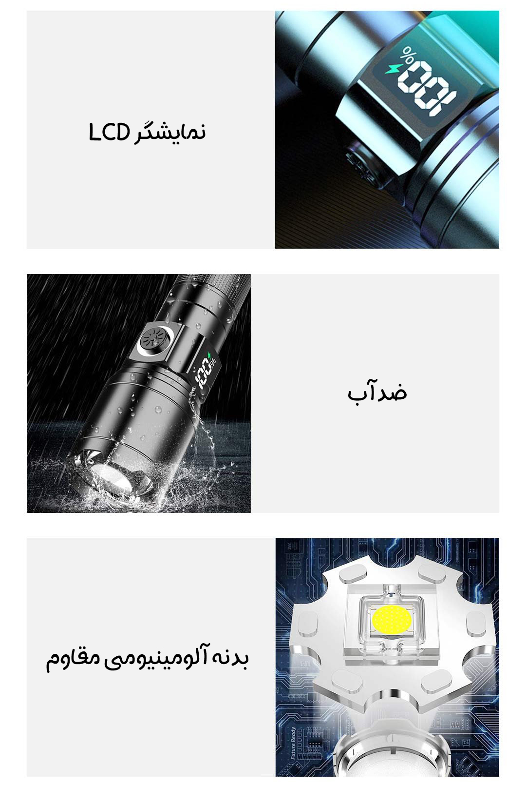 چراغ قوه شیائومی UTA مدل X43 چراغ قوه شیائومی UTA مدل X43