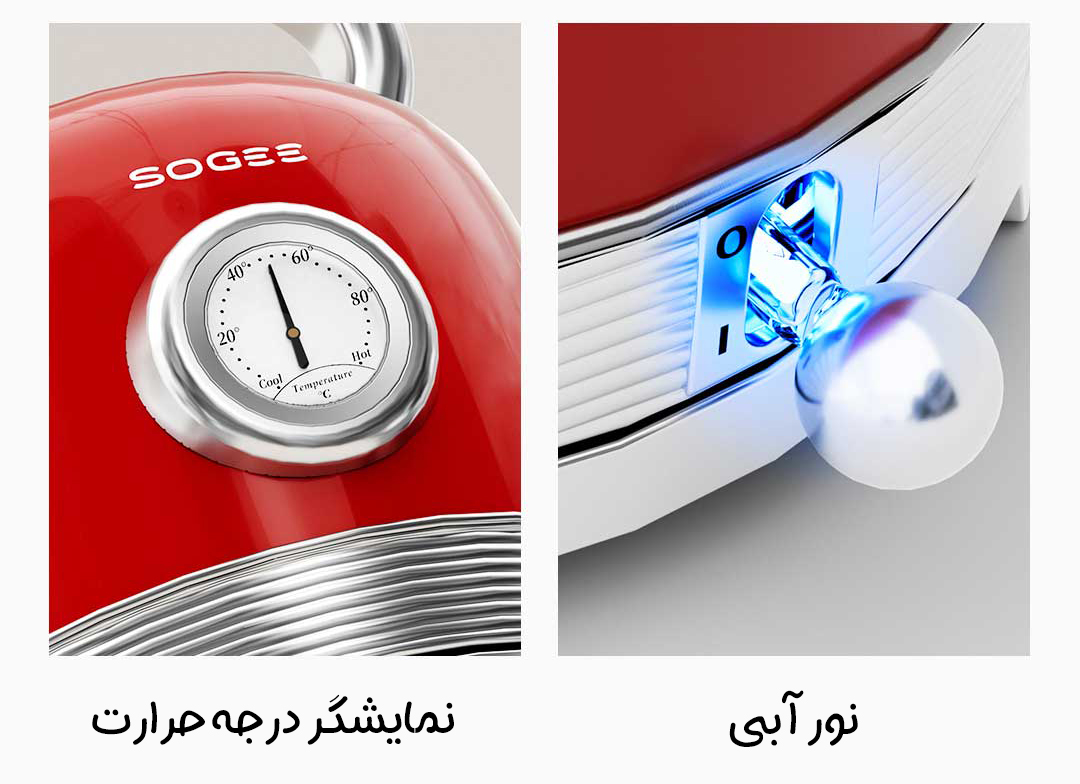 کتری برقی 2 لیتری شیائومی SOGEE مدل SA08A کتری برقی 2 لیتری شیائومی SOGEE مدل SA08A