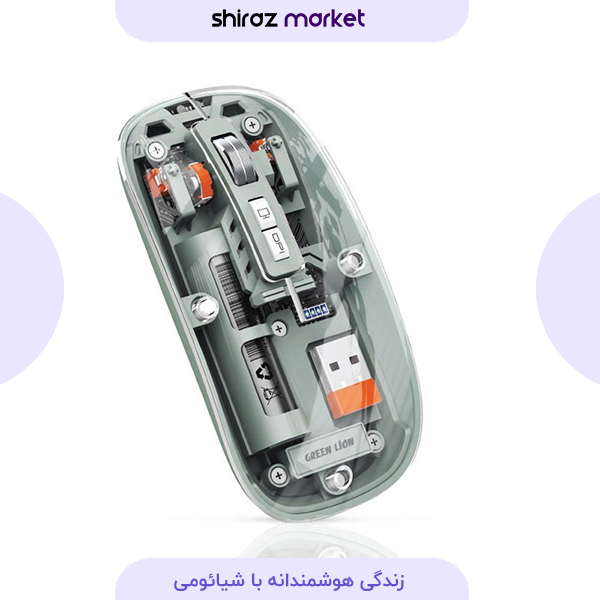 ماوس شفاف گرین لاين GREEN LION مدل نسخه 2