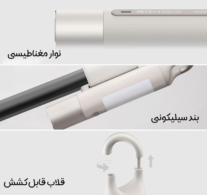 چراغ قوه شارژی شیائومی HOTO مدل QWSDT002 3 HOTO Dual Light QWSDT002 2