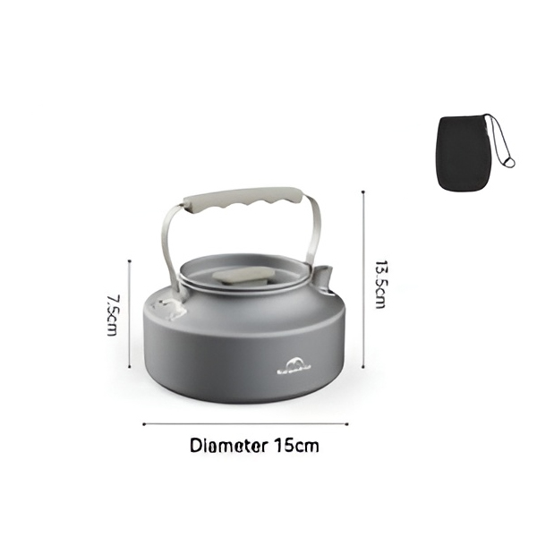 کتری آلومینیومی 0.8 لیتری نیچرهایک Naturehike مدل CNK2450CF010