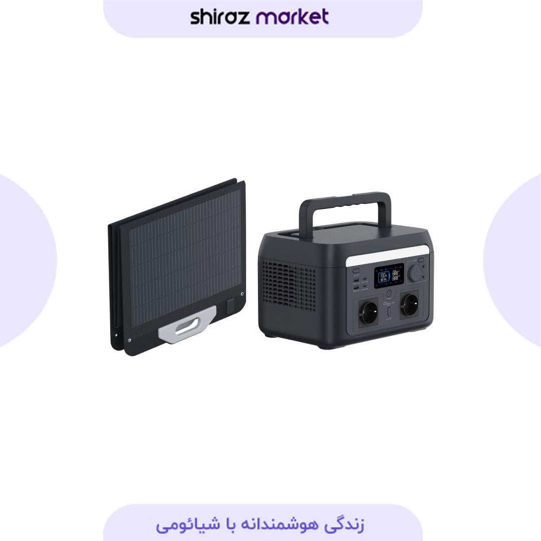 پاور استیشن و پنل خورشیدی ۱۰۰ وات قابل حمل نیک پاور NikPower مدل 600 وات
