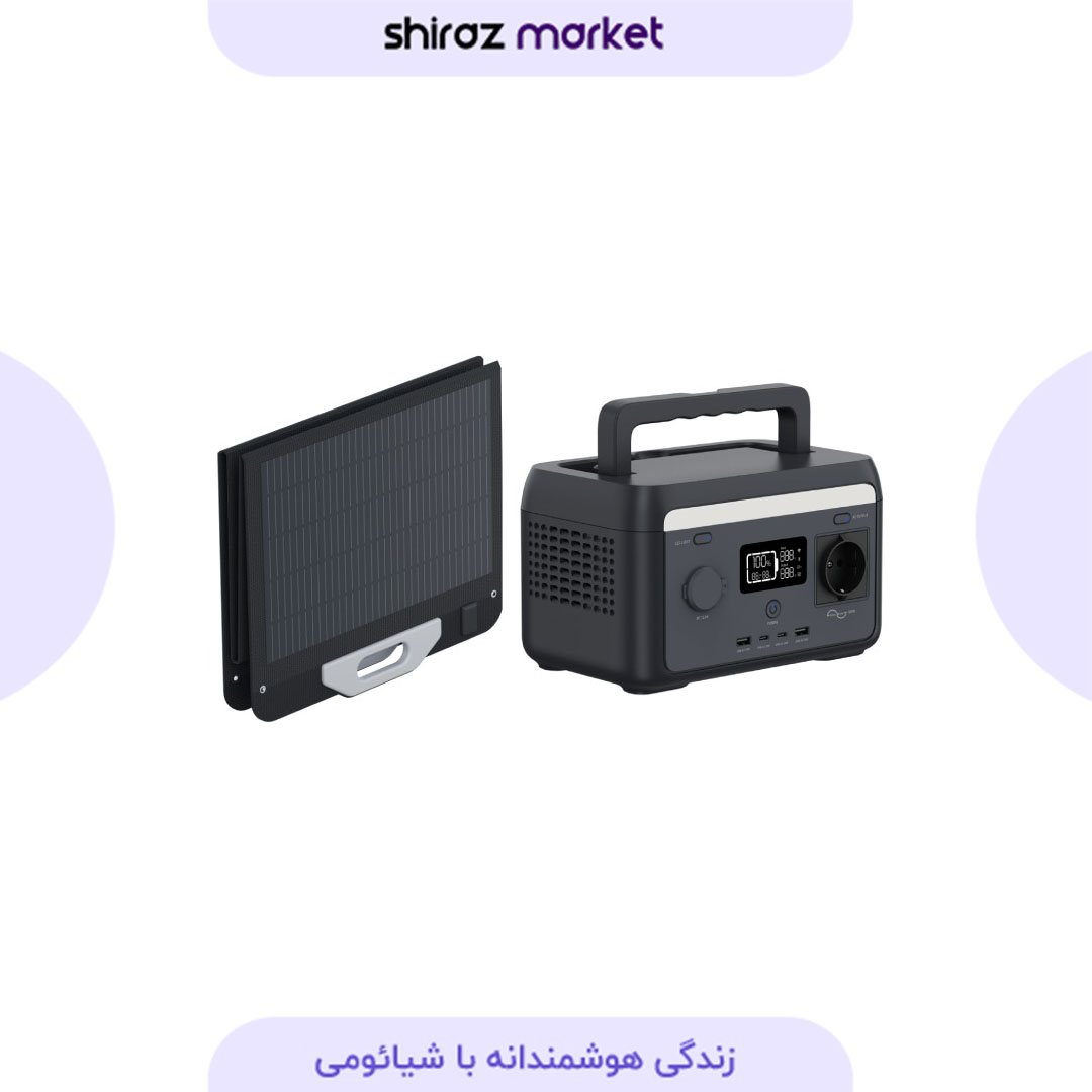 پاور استیشن و پنل خورشیدی ۱۰۰ وات قابل حمل نیک پاور NIKPOWER مدل 300 وات