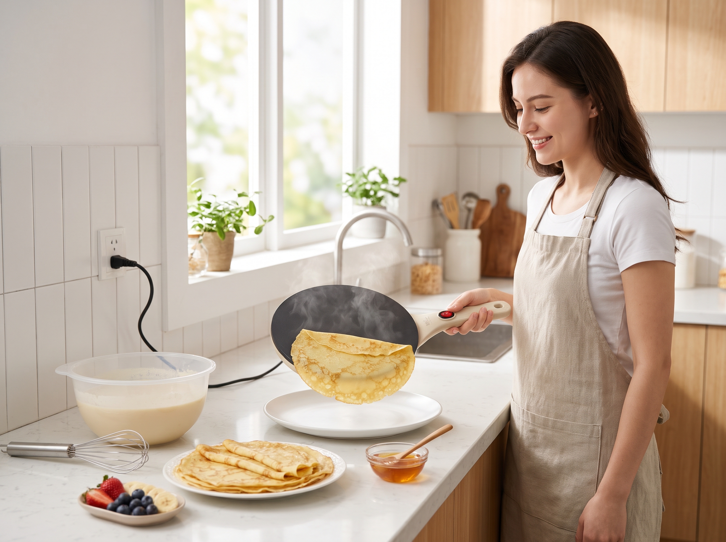 پنکیک ساز و کرپ ساز برقی شیائومی Liven مدل LPBC-10